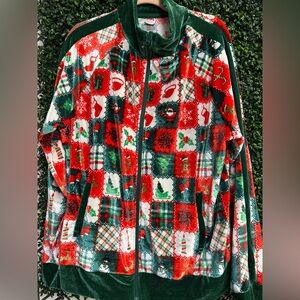 Festive Holiday Zip-Up Jacket (42-44)